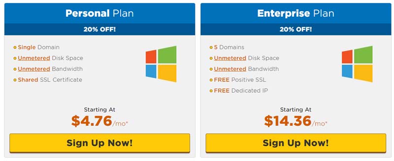 Hostgator dedicated server - personal and enterprise plan HostGator Windows Hosting Plans