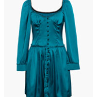 Shoulder Buttons Down Mini Dress | Shopmicas.com