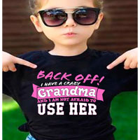 Back Off I Have A Crazy Grandma T-Shirt | Lilicloth