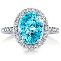 Aquamarine Engagement Ring | Italojewelry.com