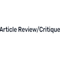 Article Review/Critique Essay - EssayWriter