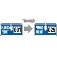 Blue Parking Permit Tags | Safetysign Blue Parking Permit Tags | Safetysign