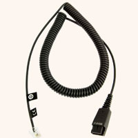 Cord Qd To Modular Rj Extension Coiled - Jabra.com