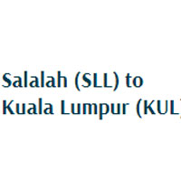 Salalah SLL To Kuala Lumpur KUL Booking : Omanair